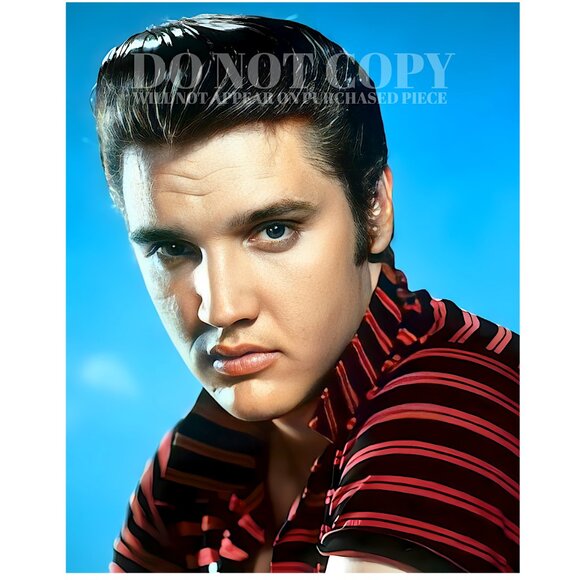 Elvis Photograph 11 X 14 - Magnificent 1956 Portrait - Rare Photo - Poster Print - Picture 1 of 2